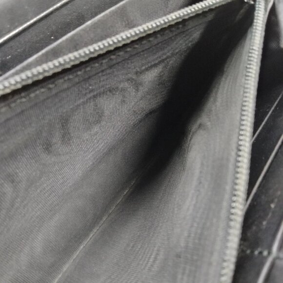 (S3) Authentic Gucci Wallet Long Black PVC Luxury Vintage Designer Handbag - Picture 7 of 10